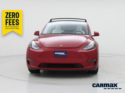 Red 2023 Tesla Model Y Long Range