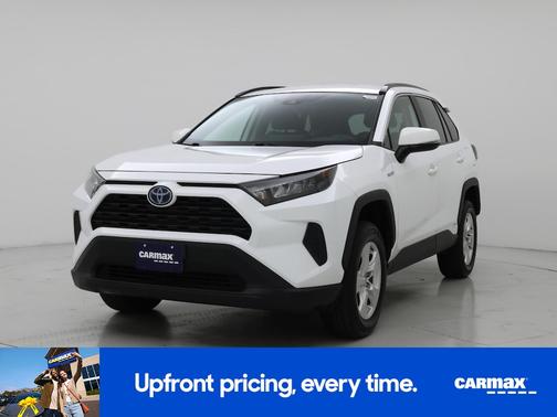 White 2021 Toyota RAV4 Hybrid LE