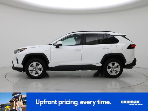 White 2021 Toyota RAV4 Hybrid LE