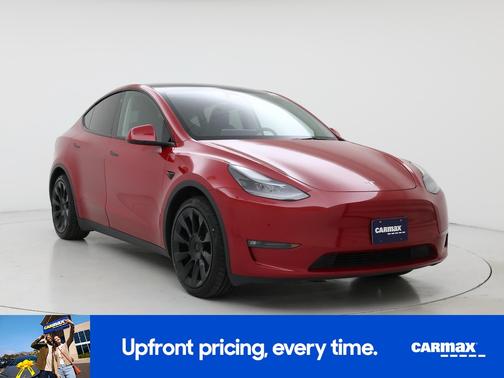 Red 2023 Tesla Model Y Long Range