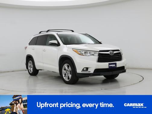 White 2015 Toyota Highlander Limited Platinum