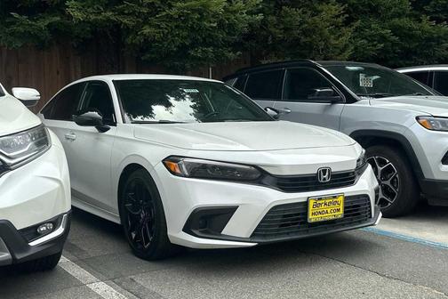 Platinum White Pearl 2024 Honda Civic Sport