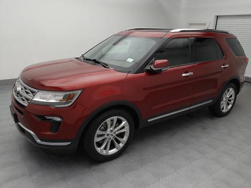 Red 2019 Ford Explorer Limited