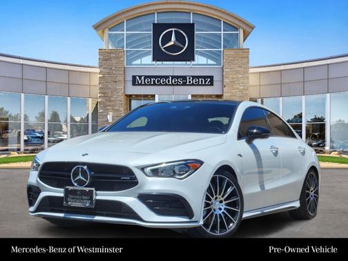 Digital White Metallic 2023 Mercedes-Benz AMG CLA 35 4MATIC
