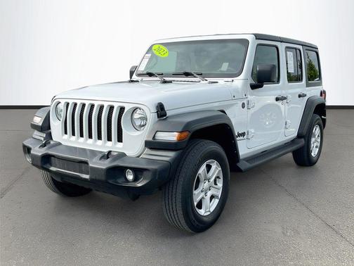 Bright White Clearcoat 2023 Jeep Wrangler Sport S
