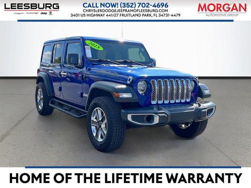 Ocean Blue Metallic Clearcoat 2018 Jeep Wrangler Unlimited Sport