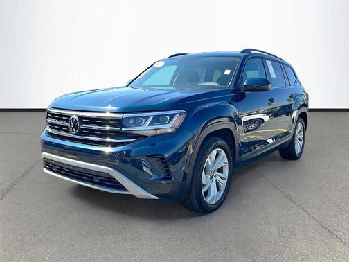 Blue 2021 Volkswagen Atlas 3.6L SE w/Technology