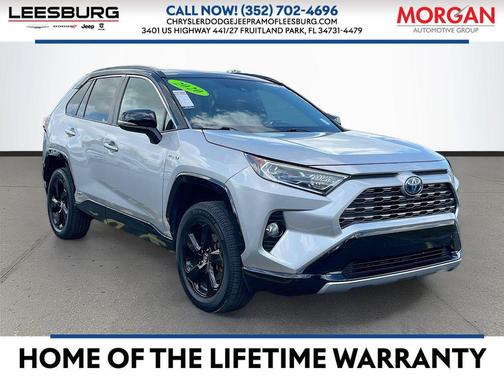 Silver Sky Metallic w/Midnight Black Roof 2020 Toyota RAV4 Hybrid SE
