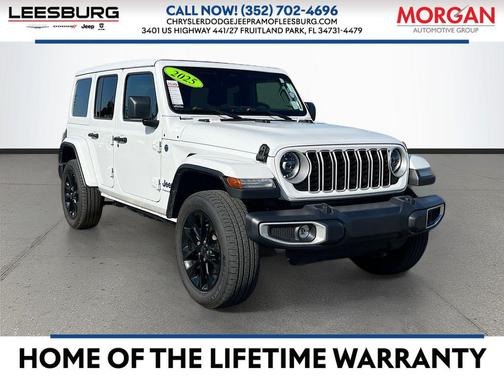 Bright White Clearcoat 2025 Jeep Wrangler 4xe Sahara