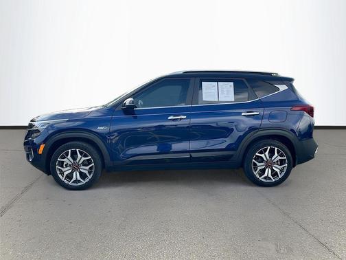 Dark Ocean Blue/Black Roof 2023 Kia Seltos SX Turbo