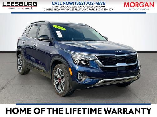 Dark Ocean Blue/Black Roof 2023 Kia Seltos SX Turbo