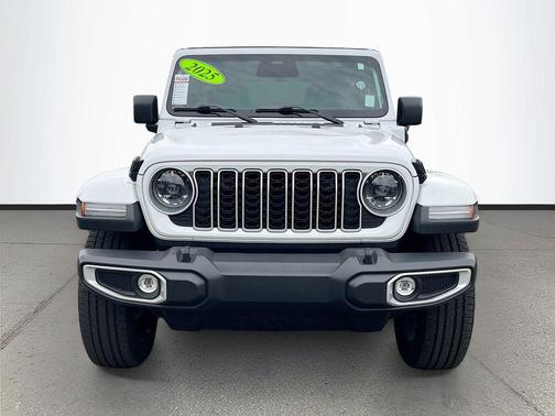 Bright White Clearcoat 2025 Jeep Wrangler 4xe Sahara