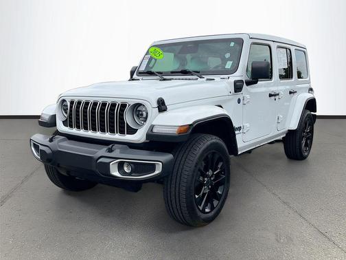 Bright White Clearcoat 2025 Jeep Wrangler 4xe Sahara