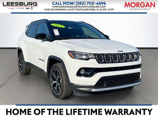 Bright White Clearcoat 2025 Jeep Compass Limited