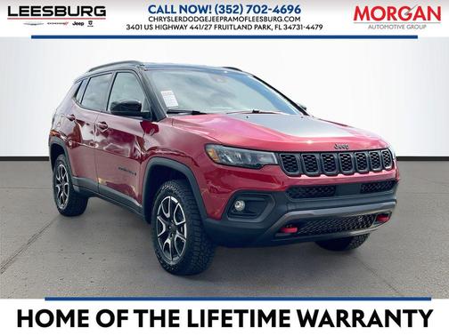 Red Hot Pearlcoat 2026 Jeep Compass Trailhawk