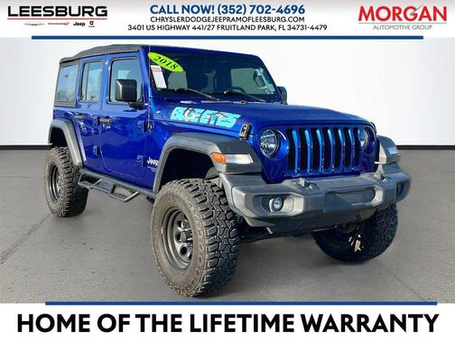 Ocean Blue Metallic Clearcoat 2018 Jeep Wrangler Unlimited Sport