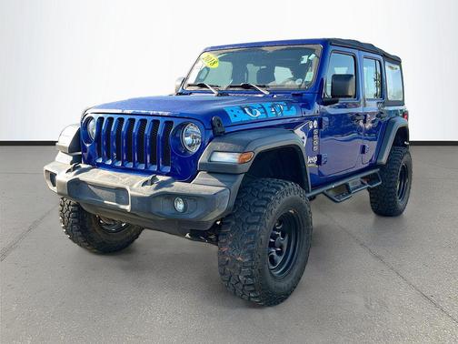Ocean Blue Metallic Clearcoat 2018 Jeep Wrangler Unlimited Sport