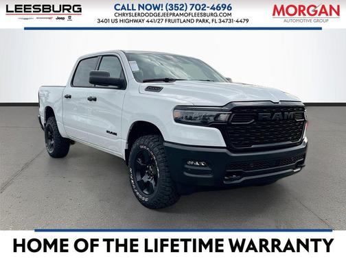Bright White Clearcoat 2026 RAM 1500 Warlock Crew Cab 4x4 5'7' Box