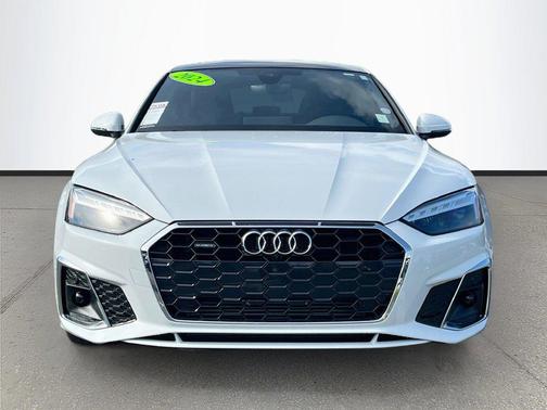 Glacier White Metallic 2024 Audi A5 Sportback 45 S Line Premium Plus