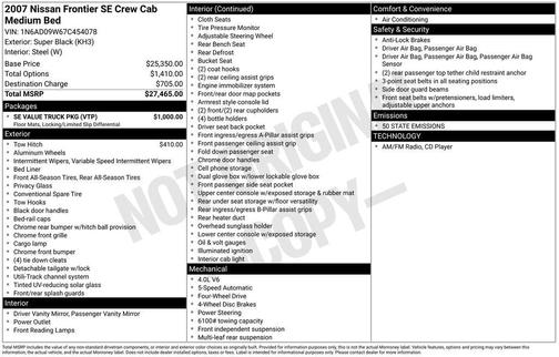2007 Nissan Frontier SE Crew Cab