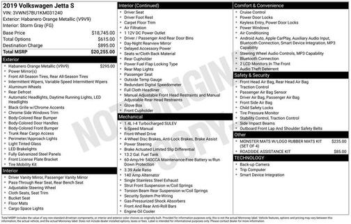 2019 Volkswagen Jetta 1.4T S