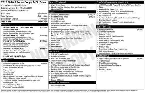 2018 BMW 440 i xDrive