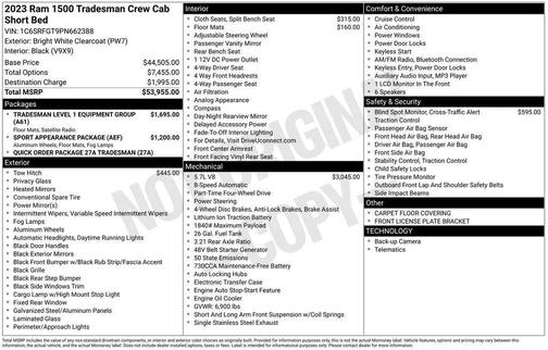 2023 RAM 1500 Tradesman