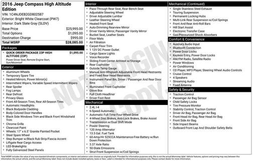 2016 Jeep Compass High Altitude