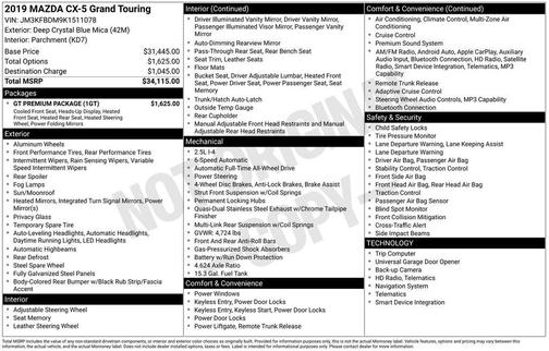 2019 Mazda CX-5 Grand Touring