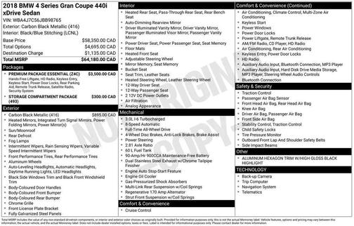 2018 BMW 440 Gran Coupe i xDrive