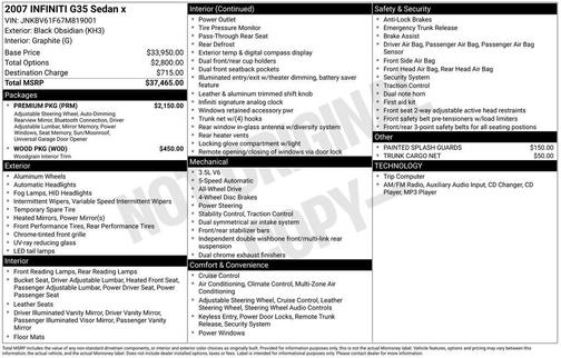 2007 INFINITI G35x Base