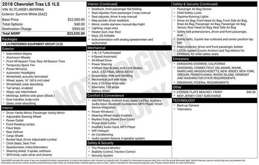 2018 Chevrolet Trax LS