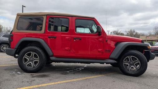 Firecracker Red Clearcoat 2020 Jeep Wrangler Unlimited Black and Tan 4x4