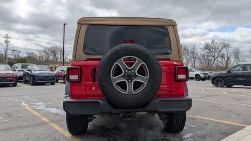 Firecracker Red Clearcoat 2020 Jeep Wrangler Unlimited Black and Tan 4x4