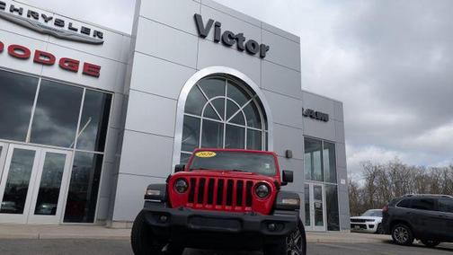 Firecracker Red Clearcoat 2020 Jeep Wrangler Unlimited Black and Tan 4x4