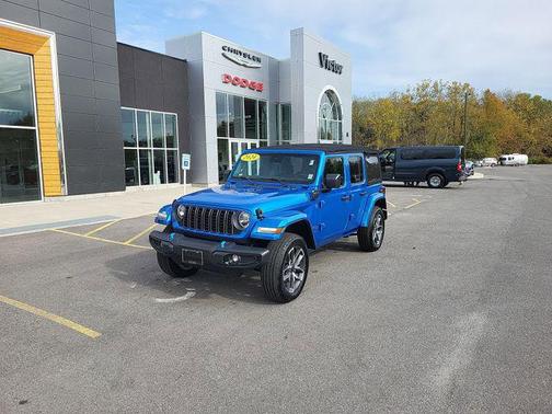 Hydro Blue Pearlcoat 2024 Jeep Wrangler 4xe Sport S