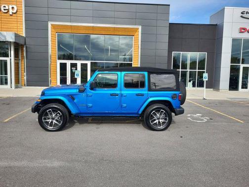 Hydro Blue Pearlcoat 2024 Jeep Wrangler 4xe Sport S