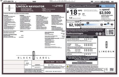 2019 Lincoln Navigator Black Label