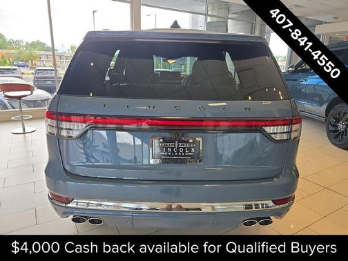 Whisper Blue Metallic Clearcoat 2026 Lincoln Aviator Black Label AWD