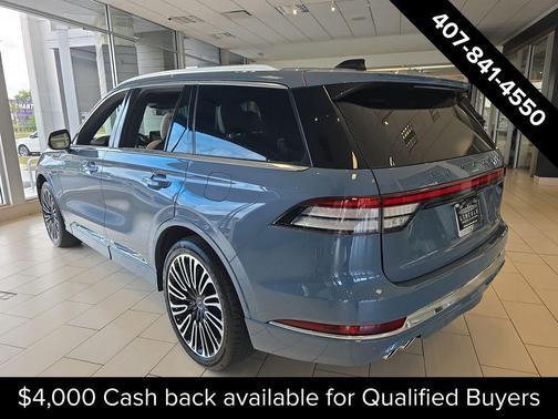 Whisper Blue Metallic Clearcoat 2026 Lincoln Aviator Black Label AWD