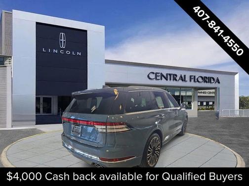 Whisper Blue Metallic Clearcoat 2026 Lincoln Aviator Black Label AWD