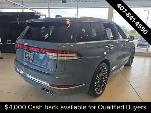 Whisper Blue Metallic Clearcoat 2026 Lincoln Aviator Black Label AWD