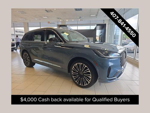 Whisper Blue Metallic Clearcoat 2026 Lincoln Aviator Black Label AWD