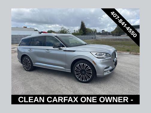 Silver Radiance Metallic Clearcoat 2023 Lincoln Aviator Black Label AWD