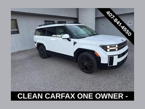 Serenity White 2025 Hyundai SANTA FE HEV Calligraphy