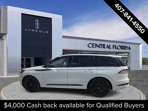 Pristine White Metallic Tri-Coat 2026 Lincoln Aviator Reserve AWD