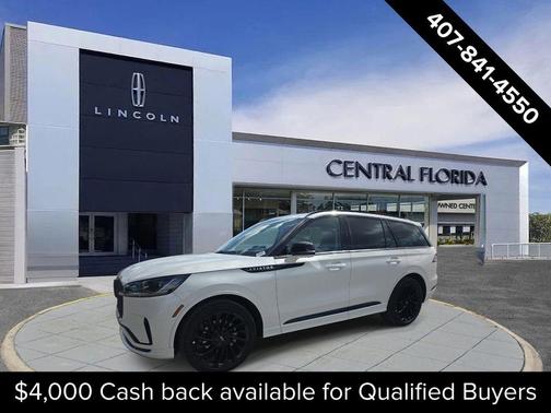 Pristine White Metallic Tri-Coat 2026 Lincoln Aviator Reserve AWD