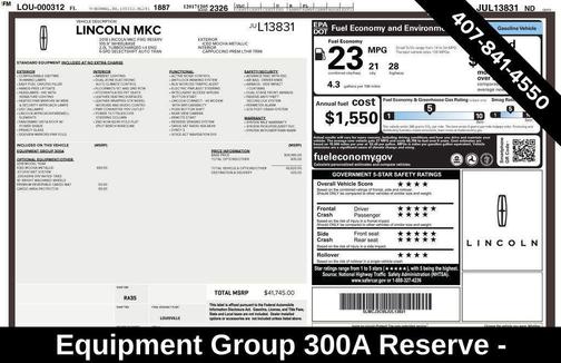 2018 Lincoln MKC Reserve