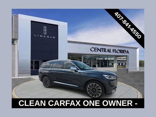 Flight Blue Metallic Clearcoat 2022 Lincoln Aviator Black Label AWD