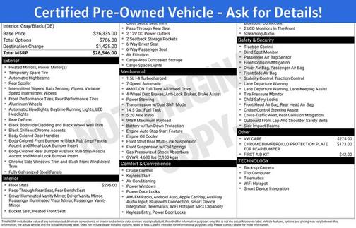 Platinum Gray Metallic 2024 Volkswagen Taos 1.5T S